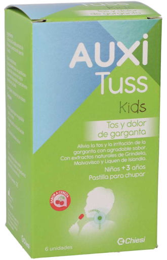 AuxiTuss Kids Tosse e Dor de Garganta 6 Unidades