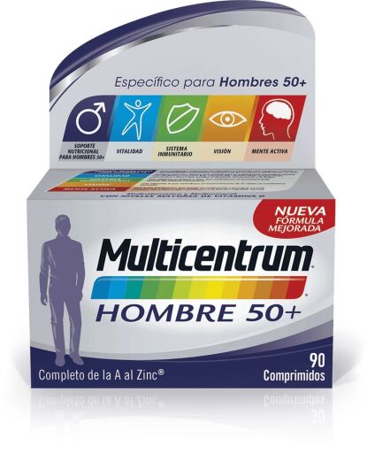 Multivitamínico Homem +50 90 Comprimidos