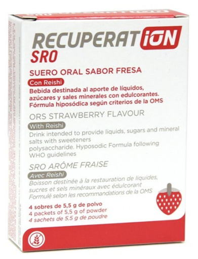 ORS Oral Serum Saquetas de Morango 4 Sticks