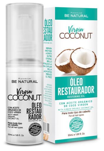 Be Natural Óleo Restaurador de Coco Virgem 50 ml