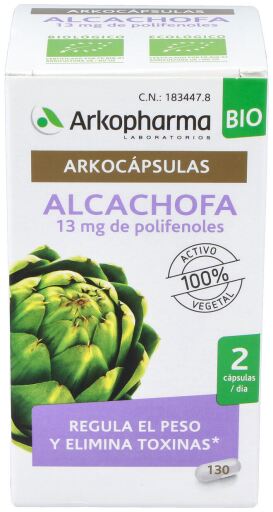 Arkocápsulas Alcachofra Orgânica 130 Cápsulas