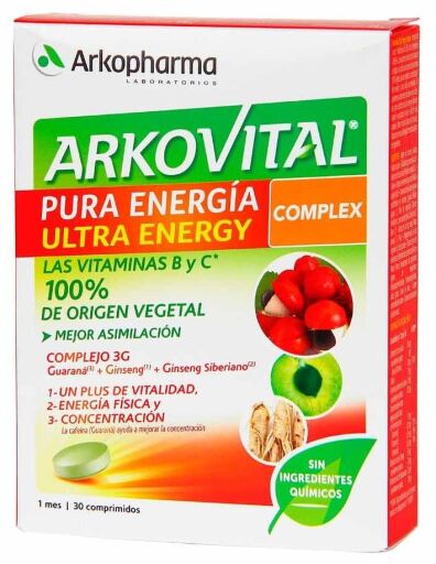 Arkovital Energia Pura Ultra 30 Comprimidos