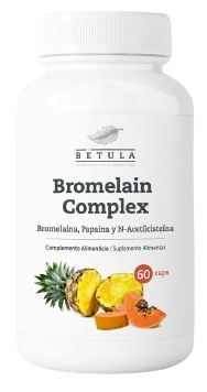 Complexo de Bromelaína 60 Cápsulas