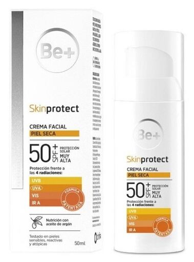 Be+ Skinprotect Creme Facial para Pele Seca FPS 50+ 50 ml