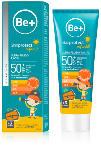 Be+ Skinprotect Ultrafluido Facial Infantil FPS 50+ 50 ml