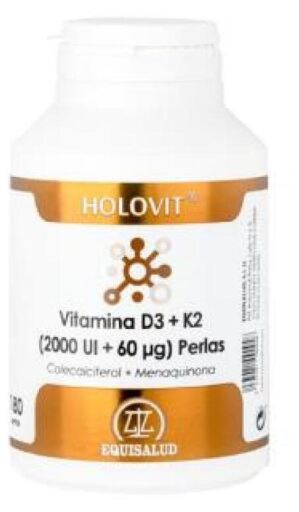 Holovitvitamina D3 2000Ui + K2 60 mg 180 Pérolas