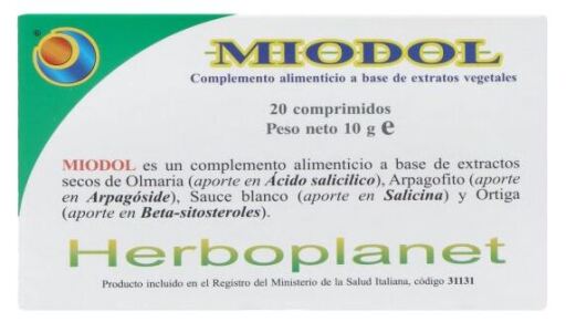 Miodol 20 comprimidos