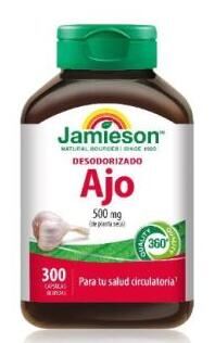 Alho Desodorizado 500 mg 300 Cápsulas