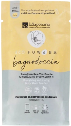 EcoPowder Gel de banho em pó mandarim 25 gr