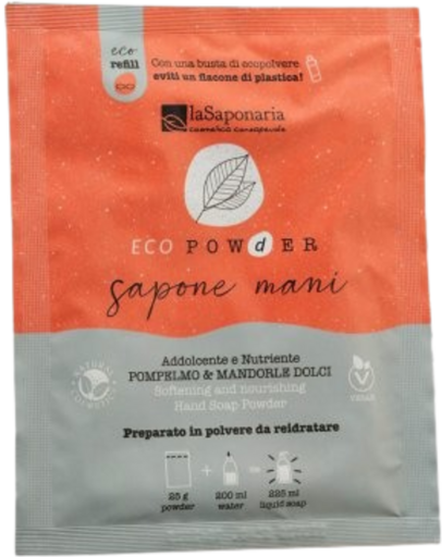 EcoPowder Sabonete em pó para mãos de toranja 25 gr