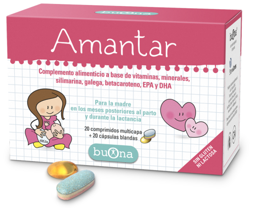 Amantar 20 comprimidos + 20 cápsulas