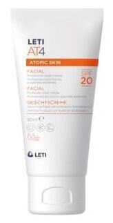 At4 Creme Facial Pele Atópica FPS 20 50 ml