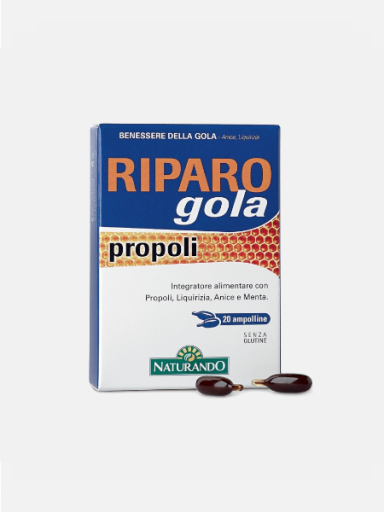 Riparo Gola Própolis 20 Pérolas