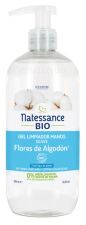 Natessance Limpador de mãos em gel de flor de algodão BIO 500 ml