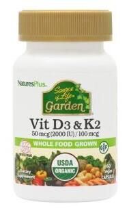 Jardim Vitamina D3 e K2 60 Cápsulas