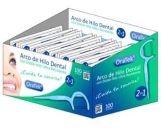 Arco Fio Dental Duplo 100 Unidades. Indivíduos