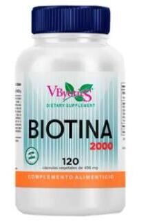 Biotina 2000 mcg 120 cápsulas vegetais