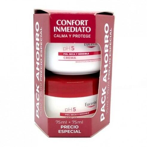 Pacote de Creme Sensível Ph5 75 +75 ml