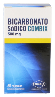 Bicarbonato de sódio 500 mg 60 cápsulas