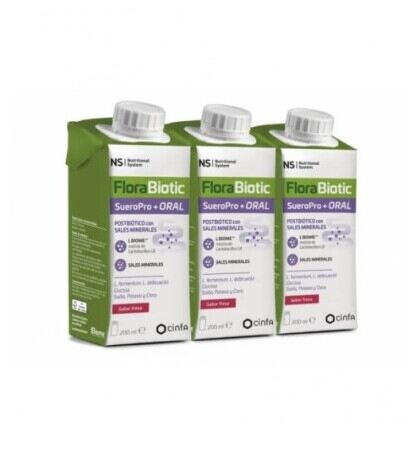 Florabiotic Sueropro+ S Morango 3 x 200 ml