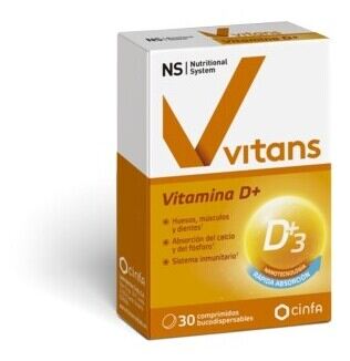 Vitans Vitamina D+ 30 comprimidos