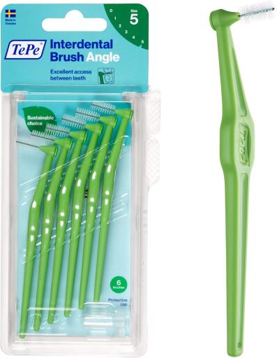 Escova Interdental Angular 0.8 Verde 6 Unidades