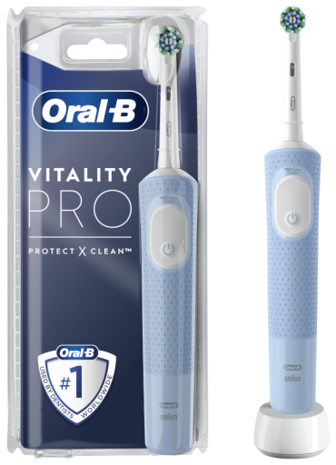 Escova de dentes elétrica Vitality Pro azul