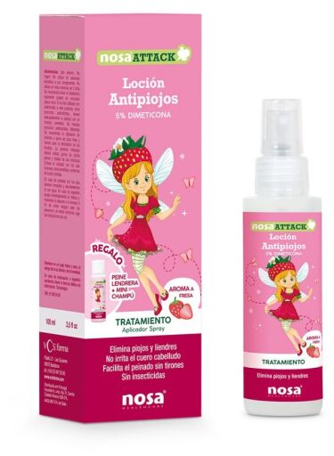 Loção Antipiolhos Attack Morango 100 ml