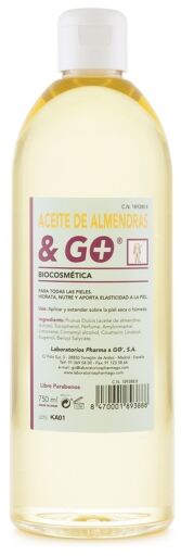 Óleo de Amêndoa Doce &amp; Go 750 ml