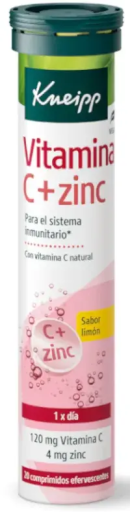 Vitamina C + Zinco 20 comprimidos efervescentes de limão