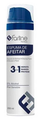 Espuma de Barbear Masculina Pele Sensível 0% Álcool 250 ml