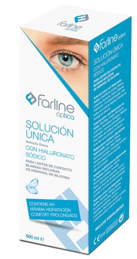 Optica Solução Única com Ácido Hialurônico 500 ml 2 Unidades