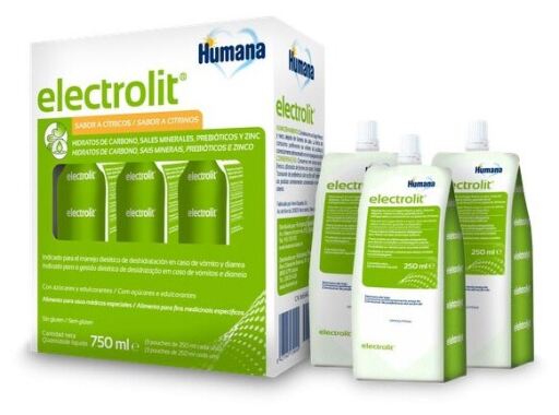 Solução de reidratação oral Electrolit 3 x 250 ml