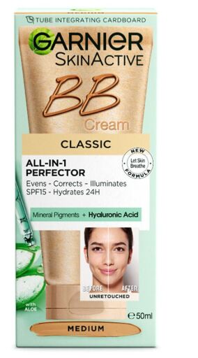 SkinActive BB Cream Clássico Tom Médio FPS15 50 ml