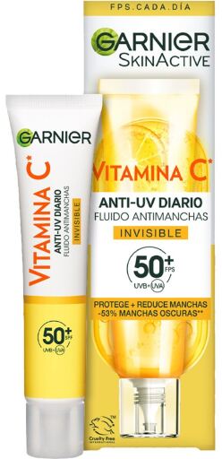 Skinactive Vitamina C Fluido Anti-Manchas Invisível FPS50+ 40 ml