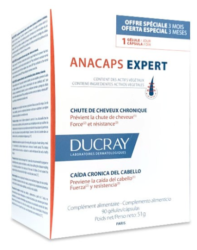 Anacaps Expert Queda Crônica de Cabelo 90 Cápsulas