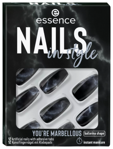 Nails In Style Unhas Artificiais 17-You&#39;Re Marbellous 12 Unidades