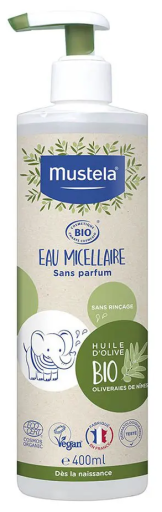 Água Micelar Baby Bio sem enxágue 400 ml