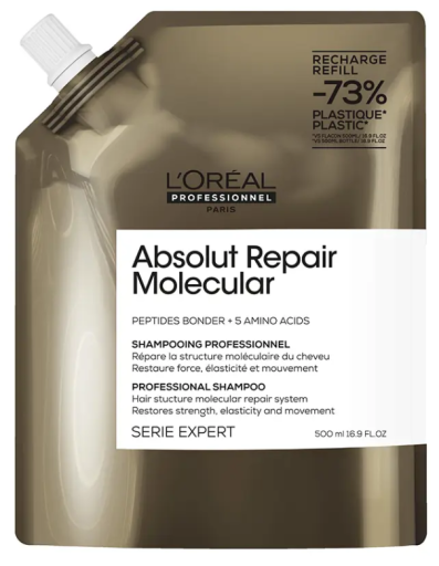 Shampoo Absolut Repair Molecular sem sulfato Refil 500 ml