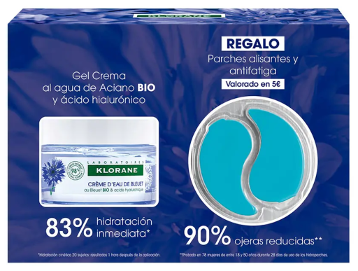 Gel-Creme Orgânico de Centáurea e Ácido Hilurônico 2 Peças