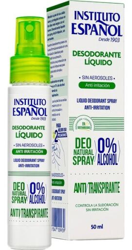 Spray Desodorante Líquido Anti Irritação 50 ml