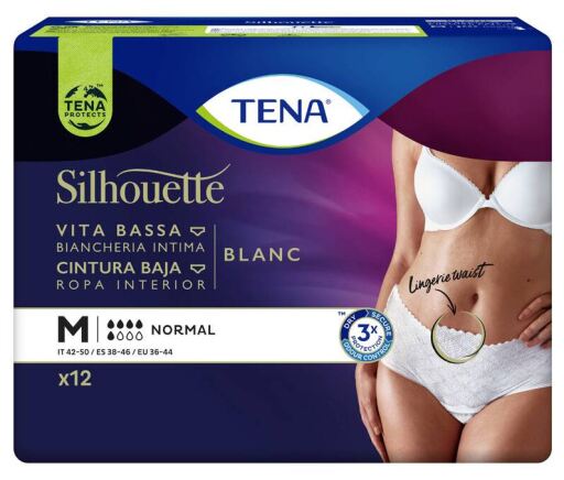 Silhouette Branco Cintura Média Baixa 12 Unidades