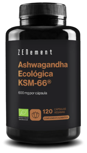 Ashwagandha Orgânica KSM-66 600 mg 120 Cápsulas