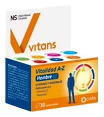 Vitans Vitality AZ Homem 30 comprimidos