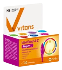 Vitans Vitality AZ Mulher 30 comprimidos