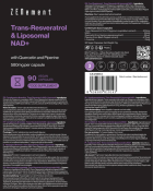 Trans-Resveratrol Nad+ Liposomal 90 Cápsulas