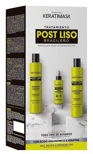 Kit Pós Alisamento Keratimask 3 Peças