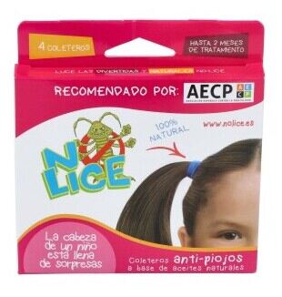 No Lice Anti Piolhos Rabo de Cavalo Rosa Azul 2 Unidades