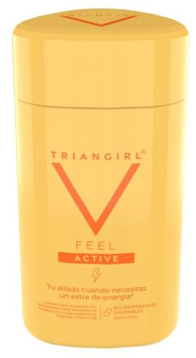 Triangirl Feel Active Sabor Limão 60 Comprimidos Chupáveis